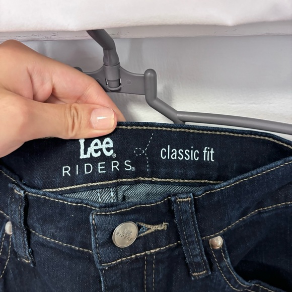Lee Riders Classic Fit Dark Wash Jeans Size 6 - Picture 2 of 7
